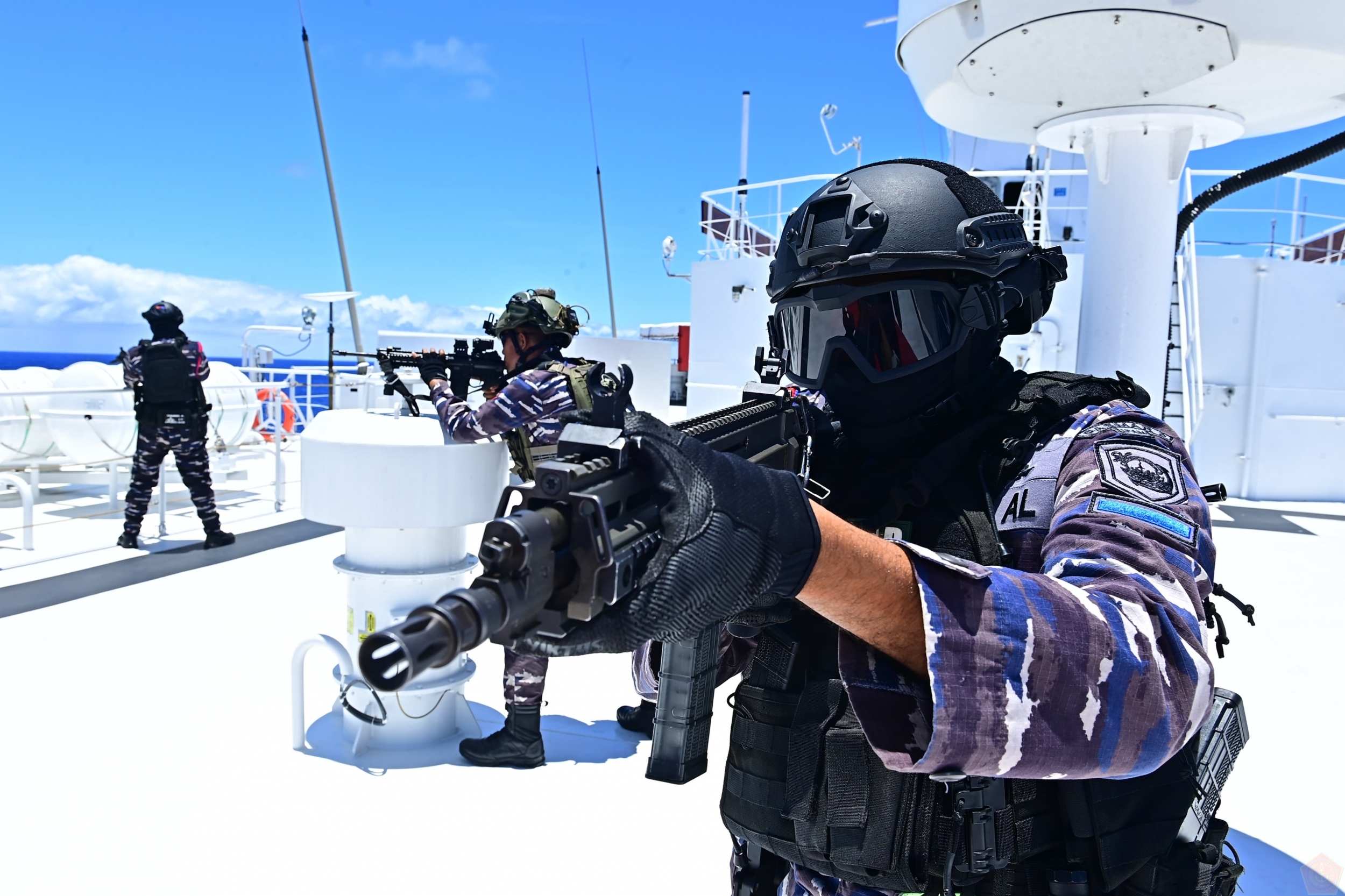 Tiada Hari Tanpa Latihan, Satgas Port Visit 2024 Gelar Latihan VBSS, Peran Kebocoran    Dan Peran Peninggalan Kapal